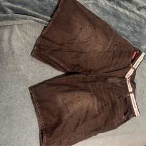 Classic Black Denim Jean Shorts for Men